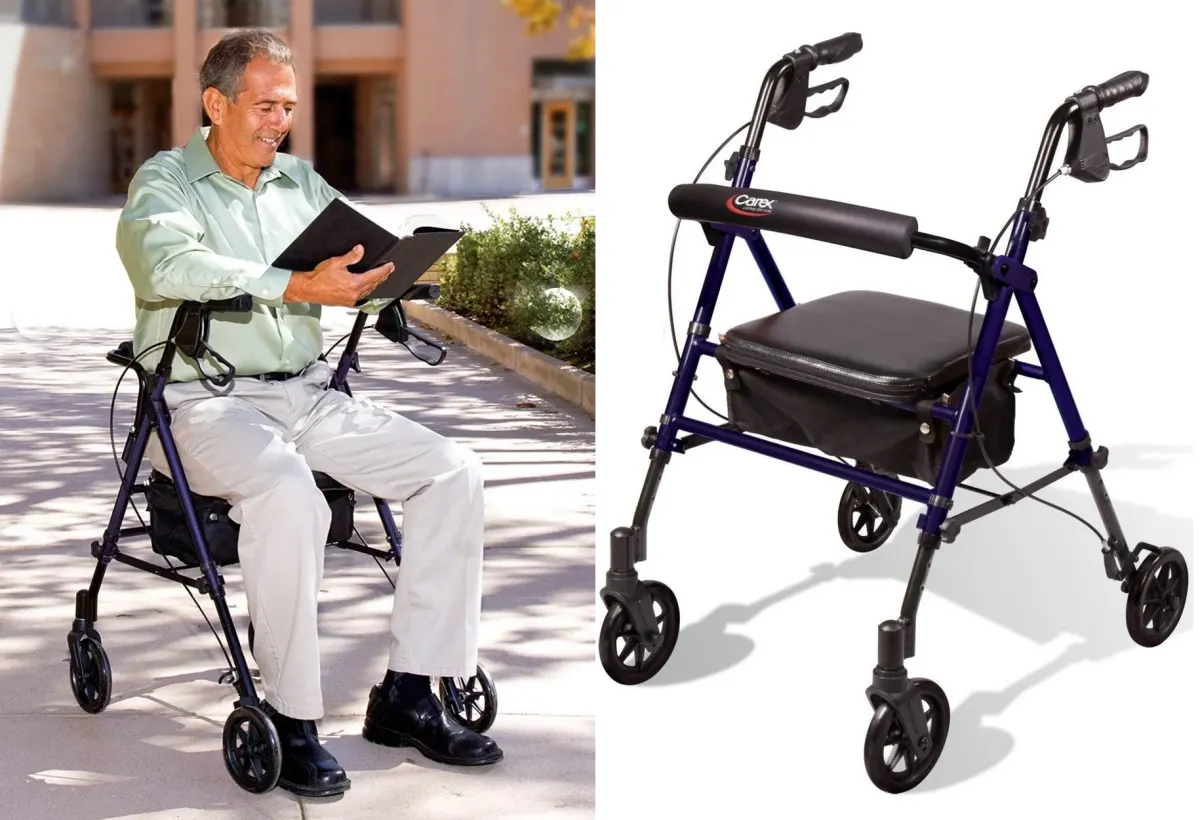 Carex Steel Rollator Walker — Best Durability