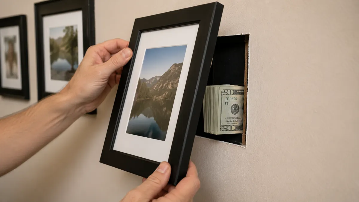 Behind Wall Frames and Picture Frames