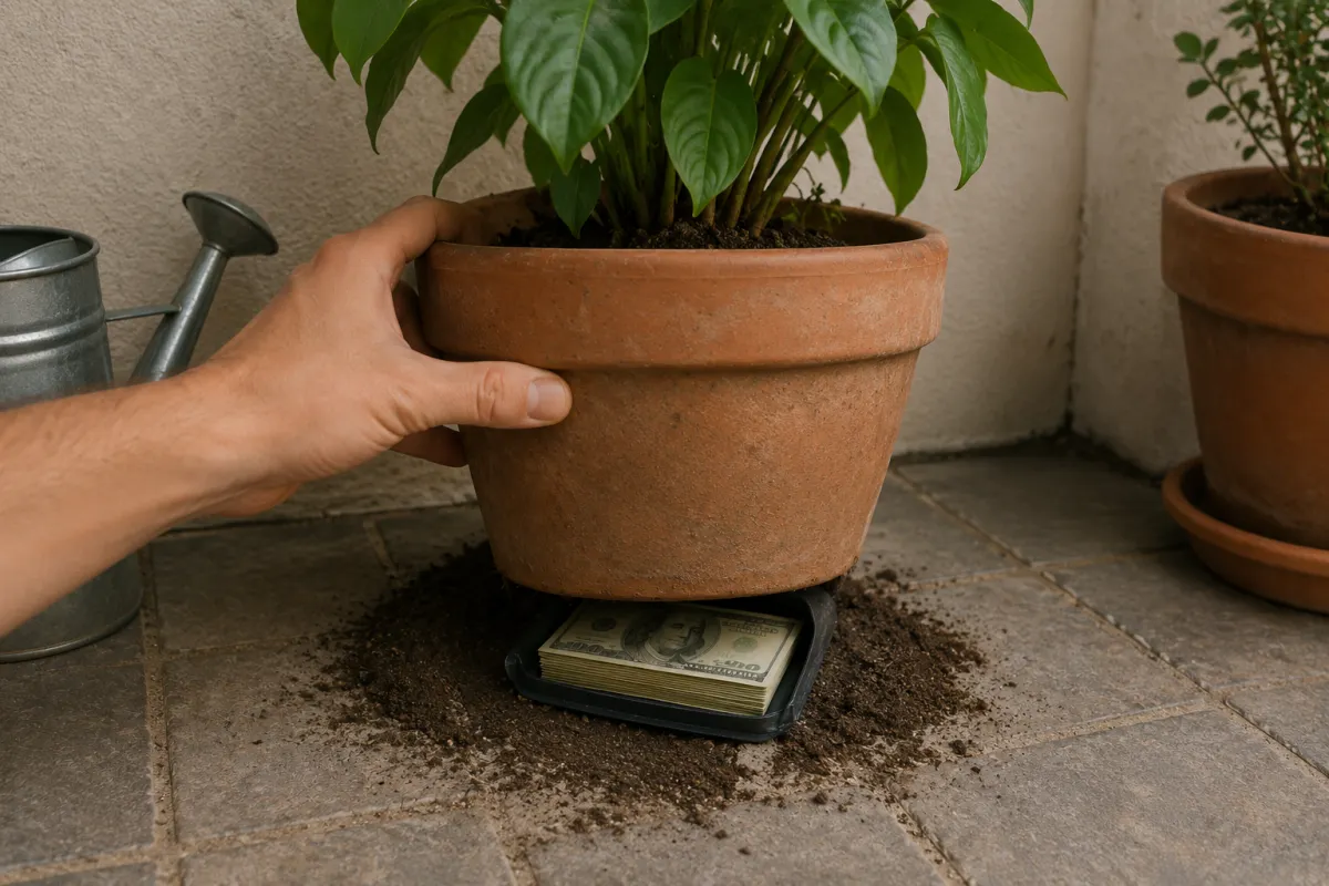 Under Heavy Flowerpots