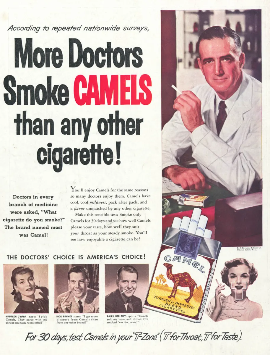 How Camel Used Doctors to Become One of the Most Famous Cigarette Brands in History