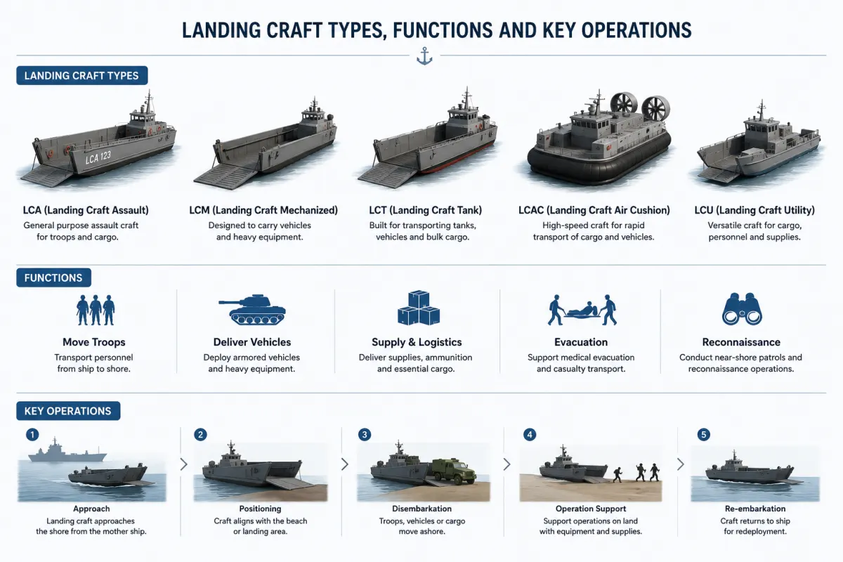 Landing Craft Types, Functions and Key Operations