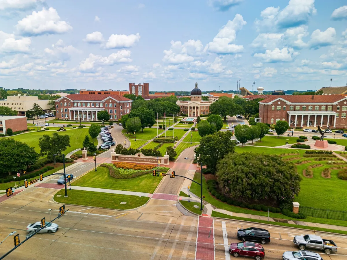 Entrance To The Campus Of The University Of Southern Mississippi