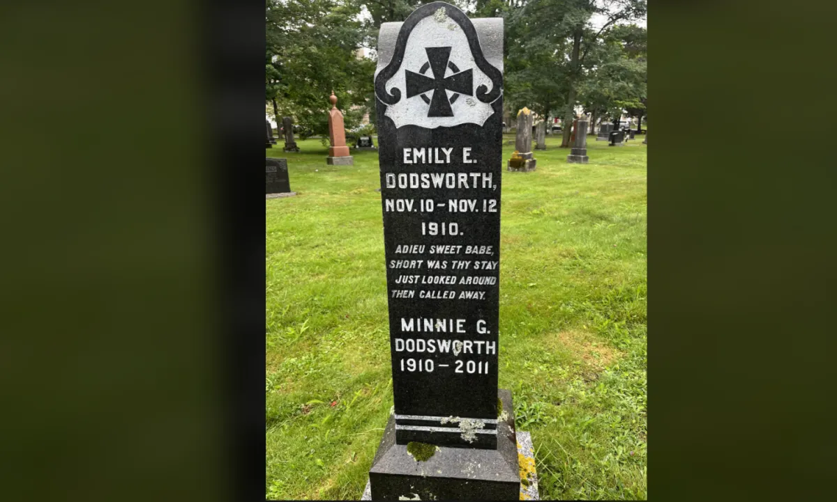 One Gravestone, Two Very Different Lifetimes