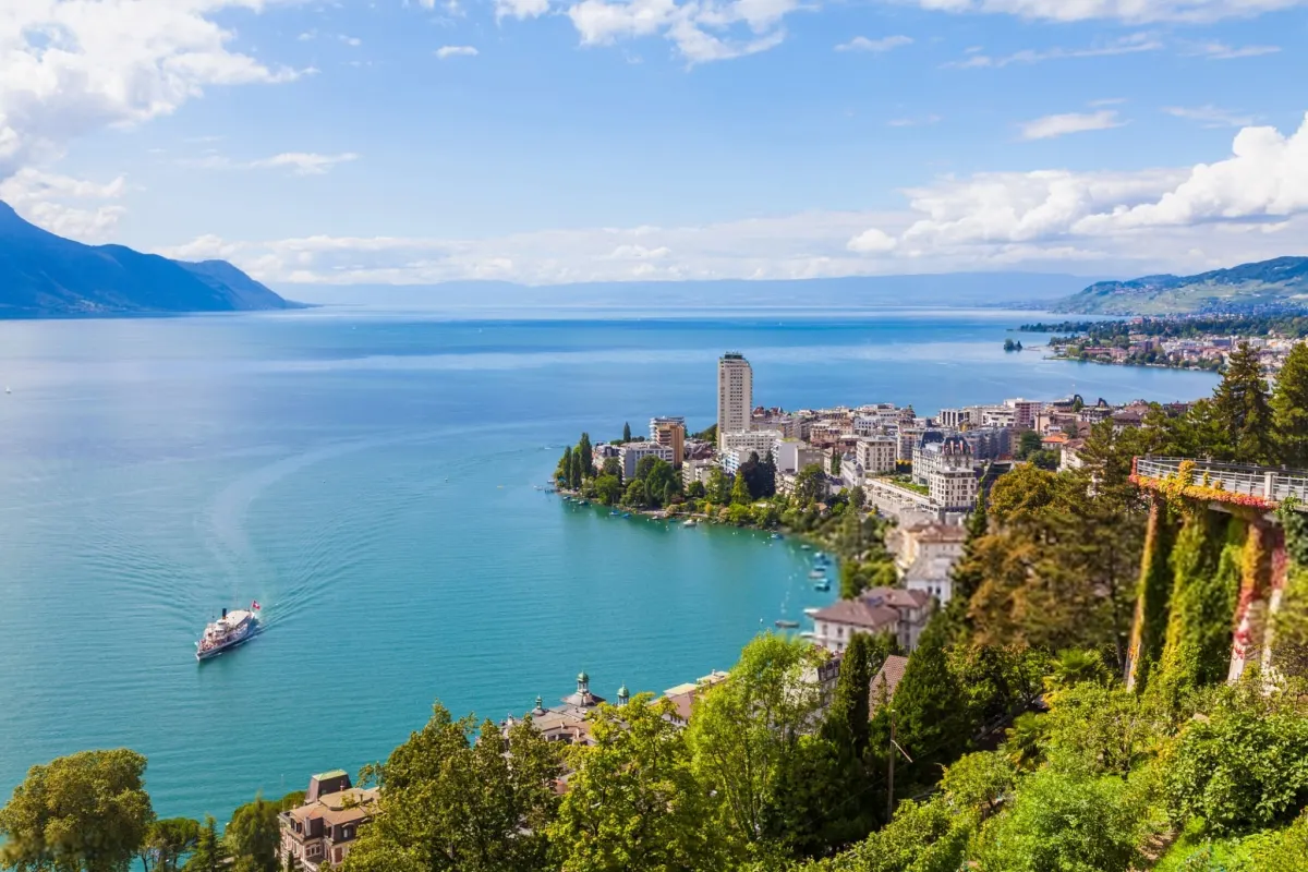 Switzerland Lake Geneva Montreux Cityscape
