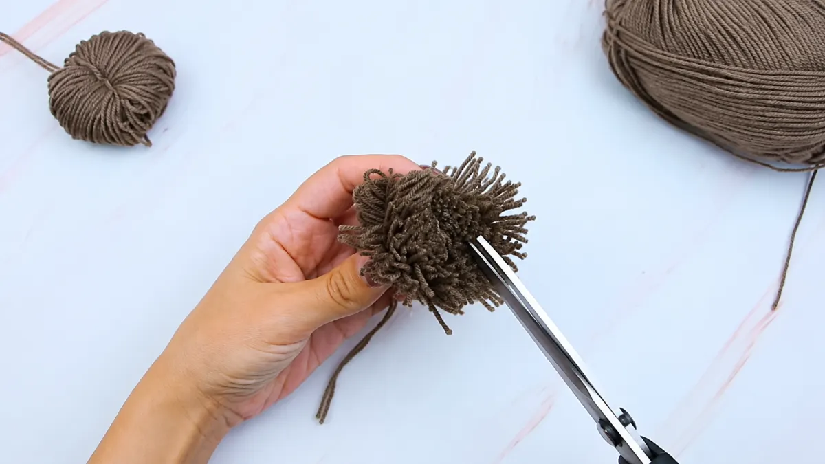 Step 6: Cut the Loops to Form the Pom-Pom