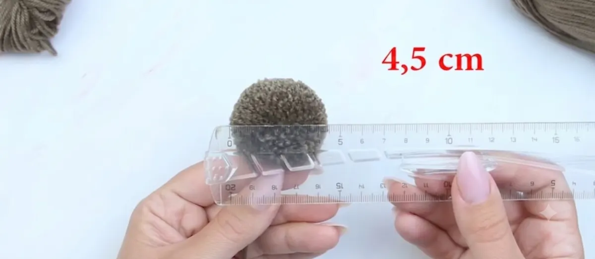 Step 8: Trim the Pom-Pom into a Perfect Round Shape