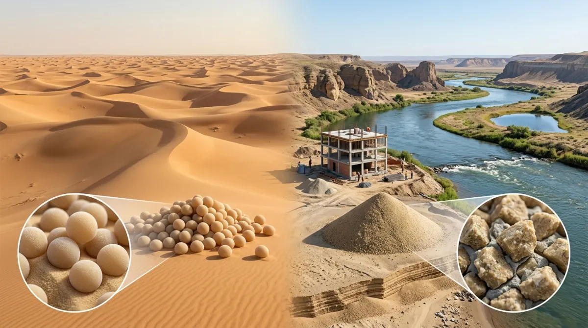 Not All Sand Is Suitable for Construction