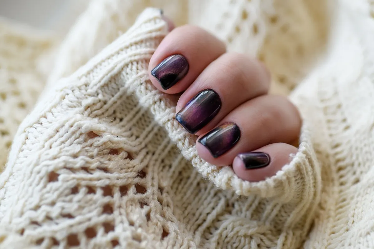 Black & purple Cat Eye