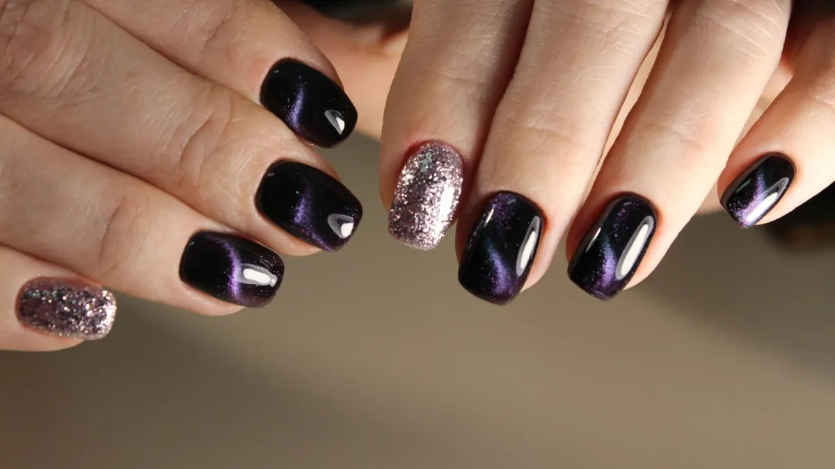 Black & purple Cat Eye