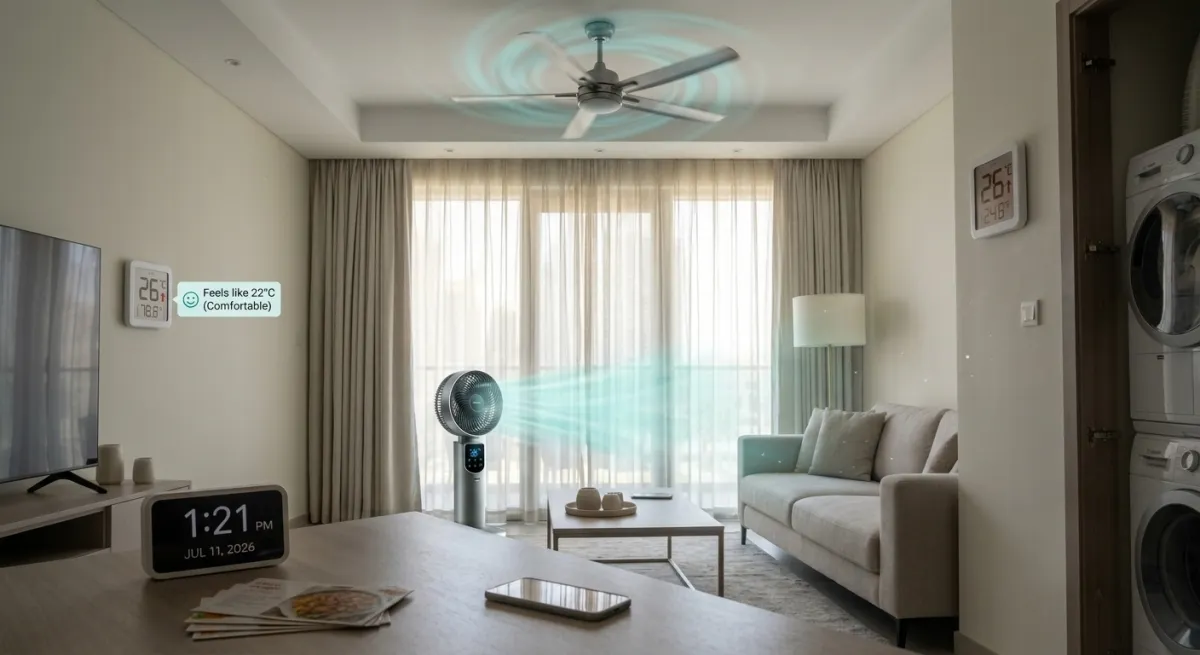 Use Ceiling or Portable Fans