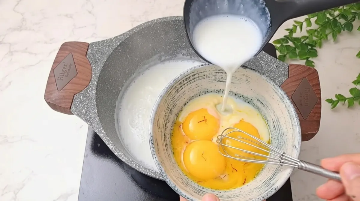 Step 5: Temper the Egg Yolks
