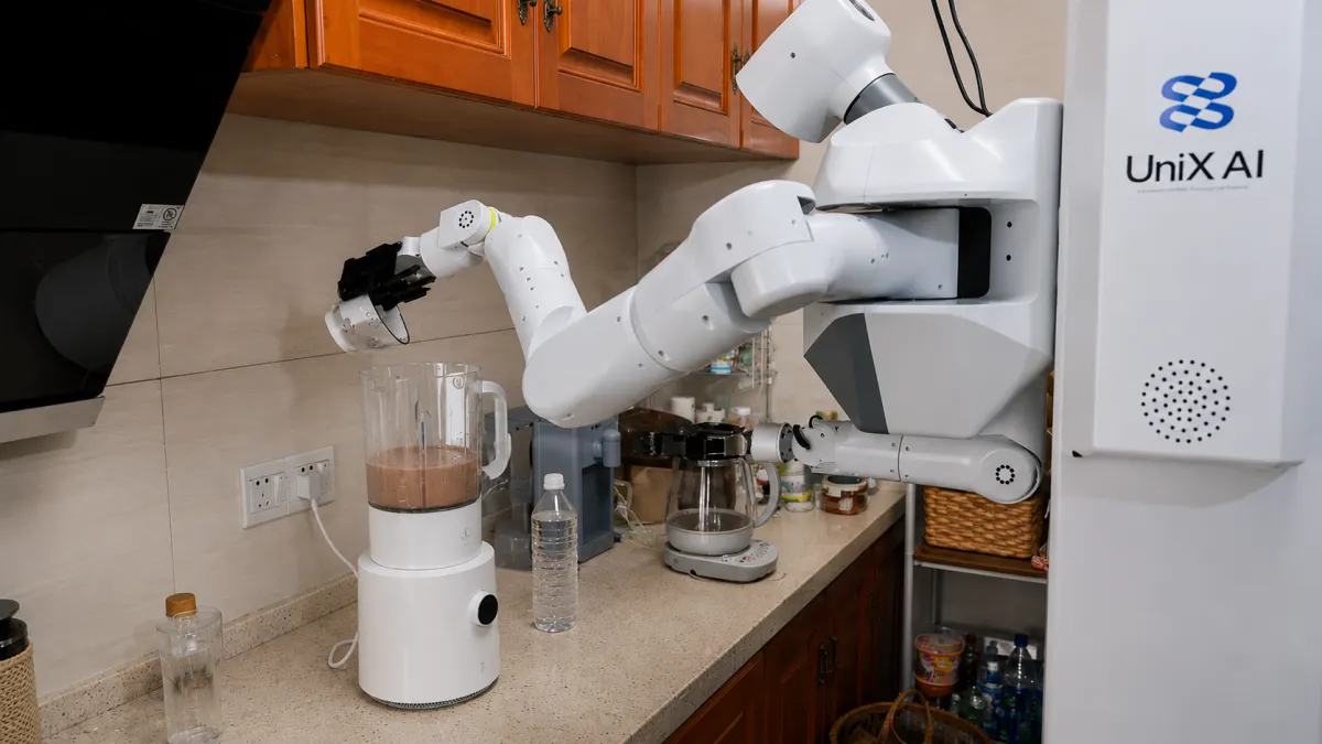 AI Robot is macking his favourit drinking