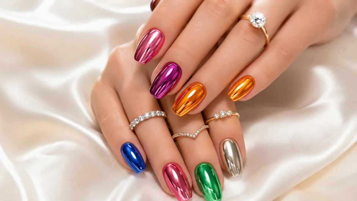 chrome Nail design