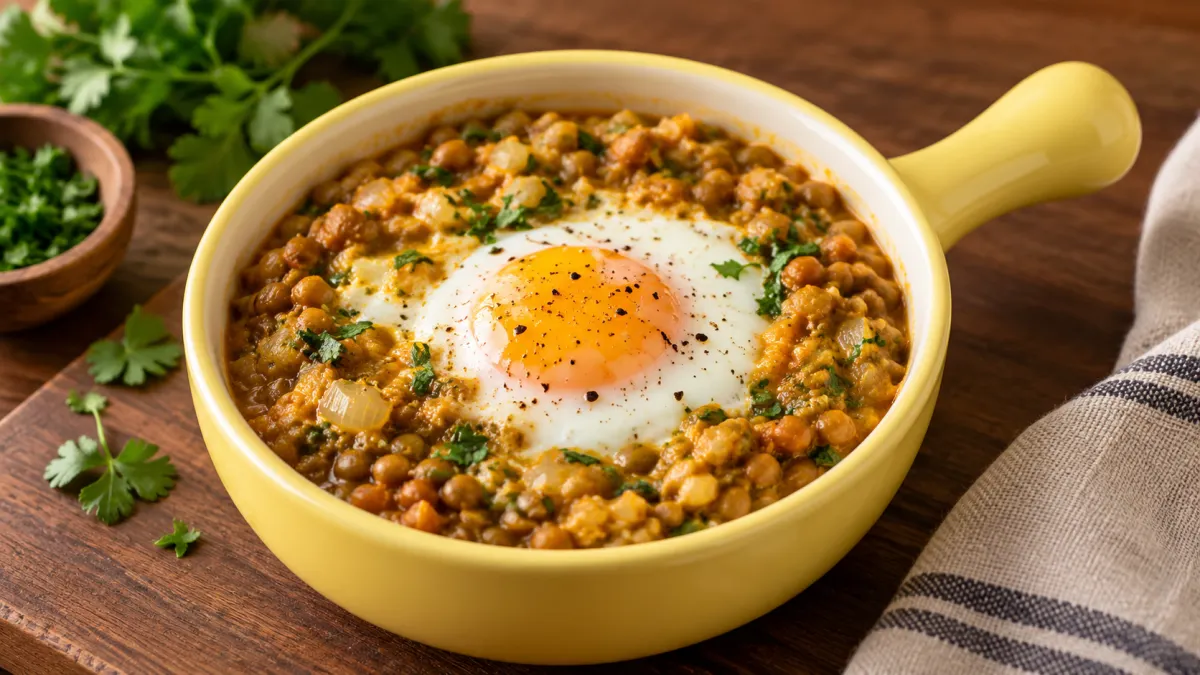 Lentils With Egg