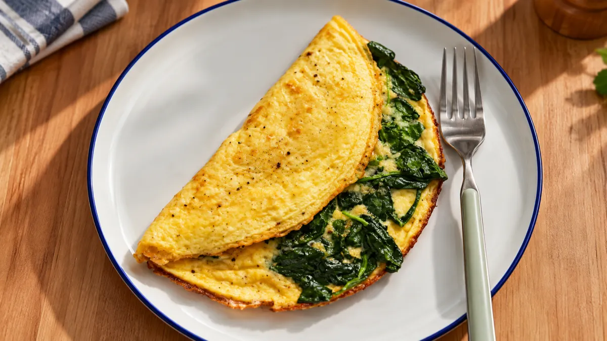 Spinach and Cheese Omelet