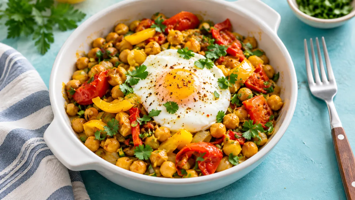 Chickpeas With Egg