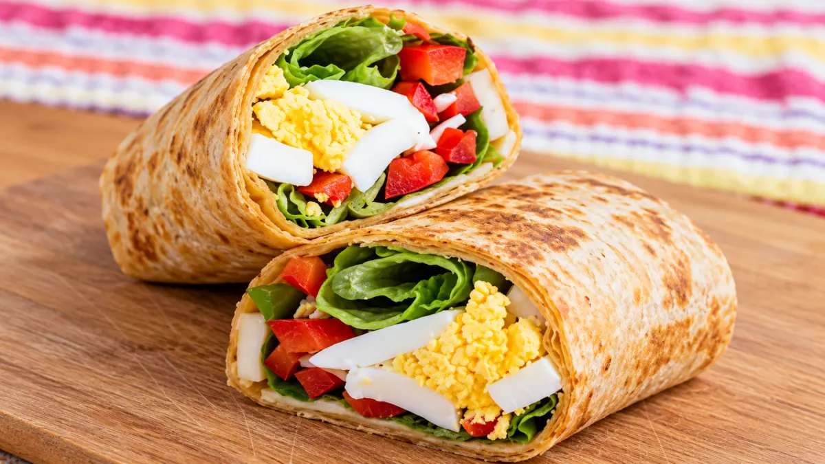 Egg and Vegetable Wrap