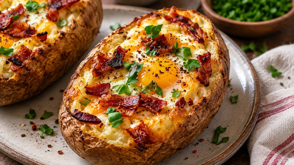 Baked Potato With an Egg