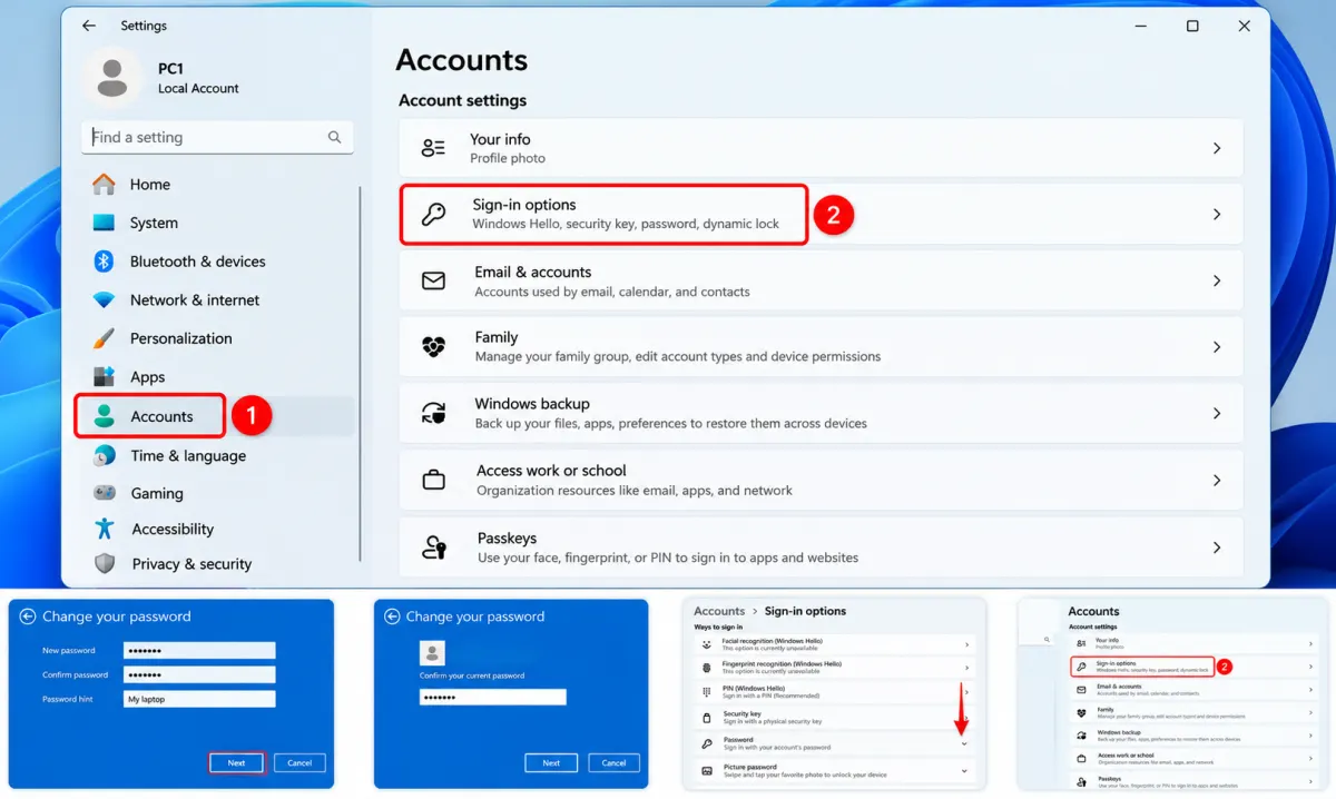 How to Set a Password on Windows 11