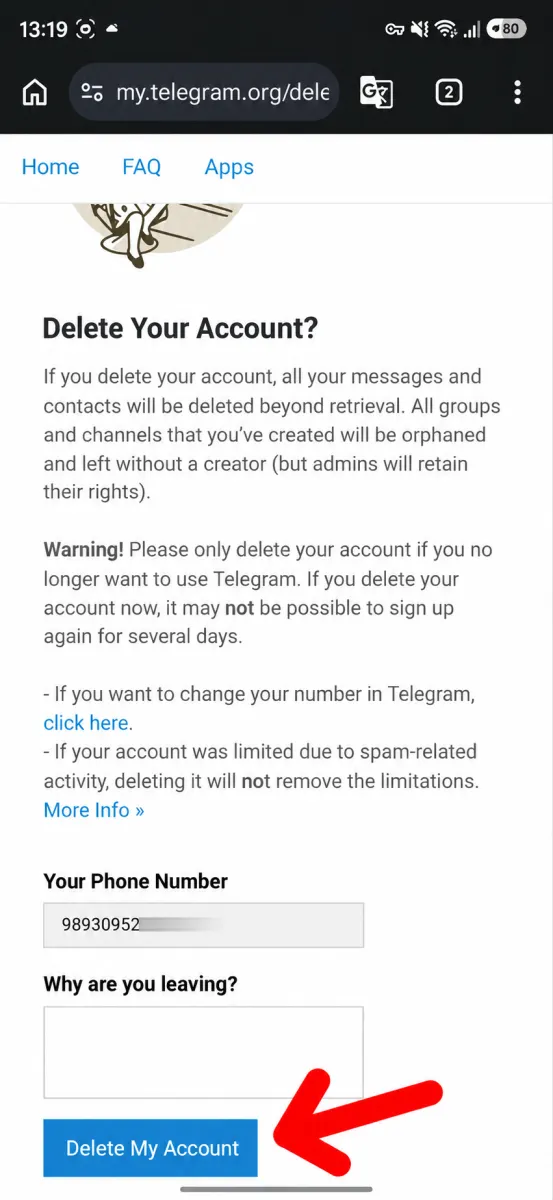 Quick Guide: Two Ways to Delete Your Telegram Account