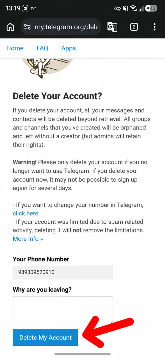 Quick Guide: Two Ways to Delete Your Telegram Account