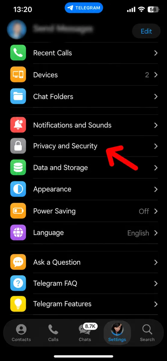How to Delete a Telegram Account From the iPhone App