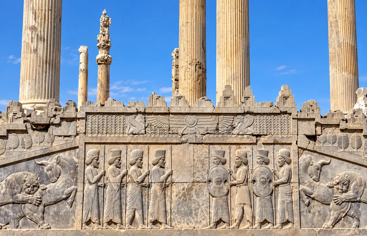 The Apadana and Its Carved Staircases