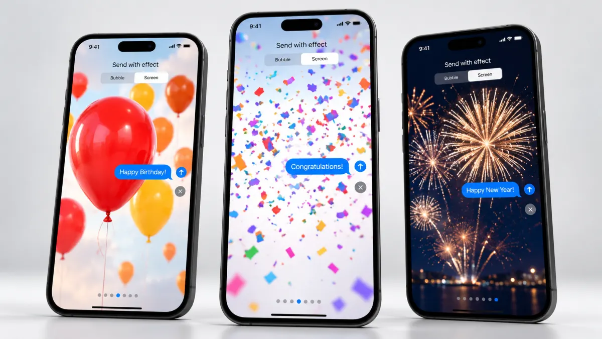 Send Hidden iMessage Effects With Special Phrases