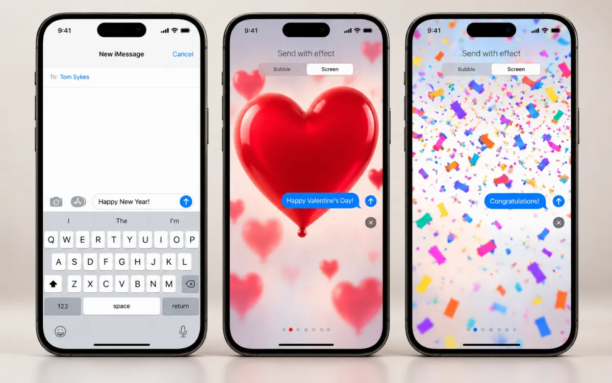 Send Hidden iMessage Effects With Special Phrases