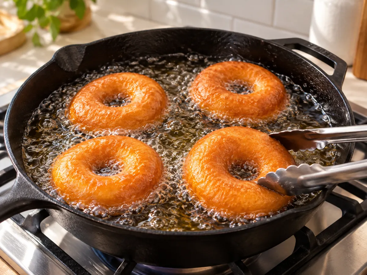 Fry the Donuts in a Frying Pan