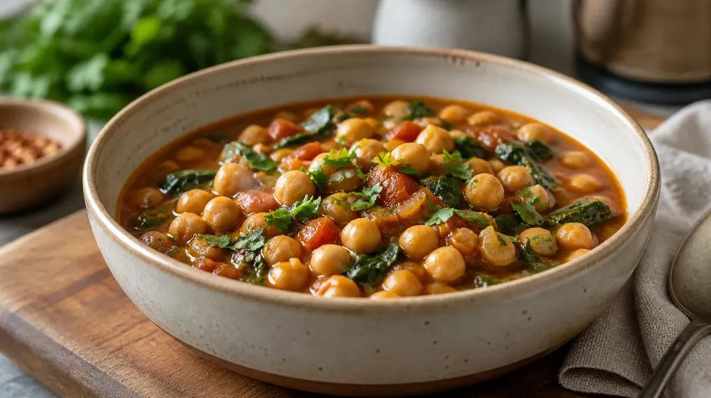 Spanish Chickpea and Spinach Stew