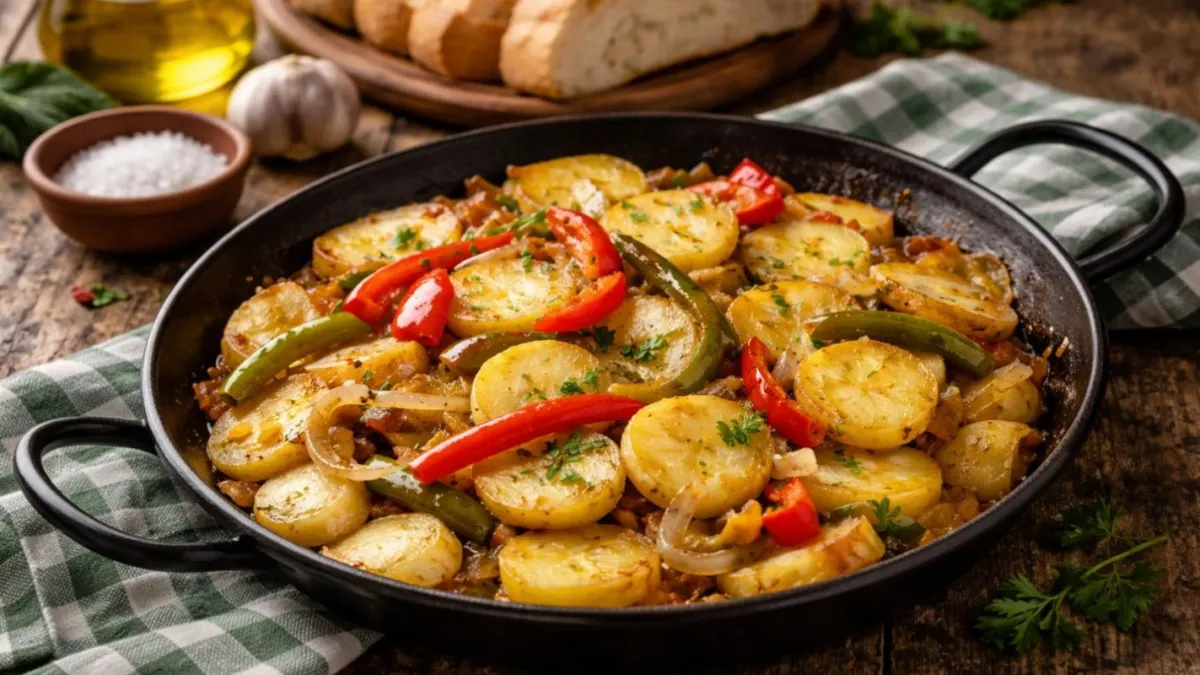 Spanish Pepper and Potato Breakfast Stew