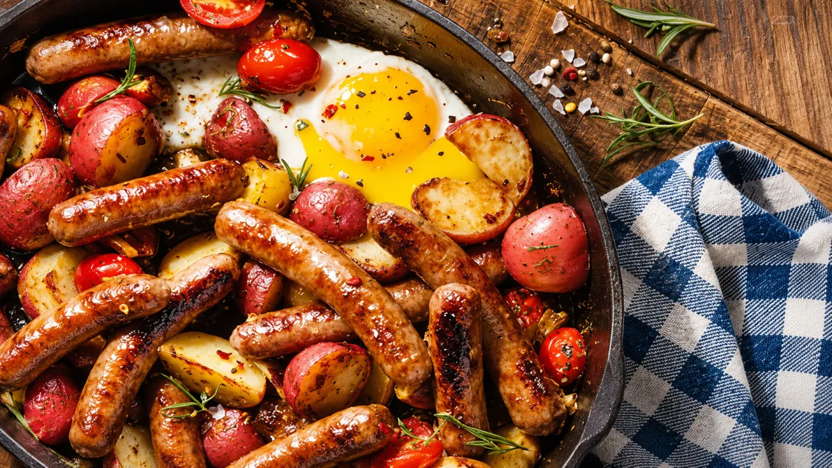 Spanish-Scottish Breakfast Sausage and Potato Stew