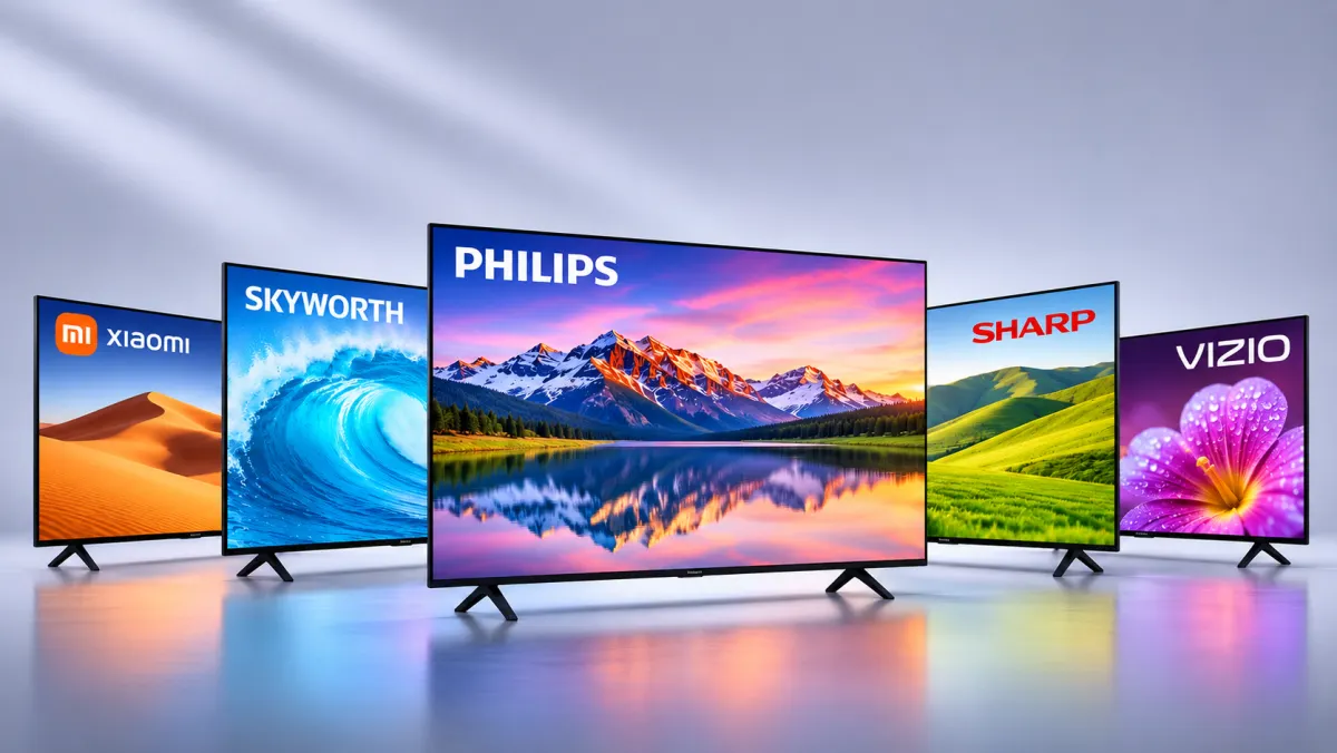 Xiaomi, Skyworth, Philips, Sharp, and Vizio