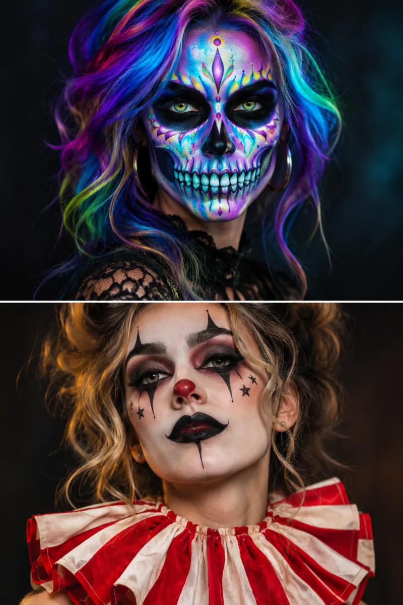 Vampire Halloween makeup