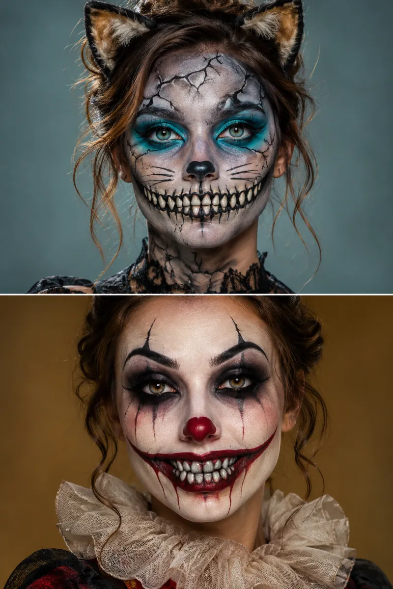 Vampire Halloween makeup