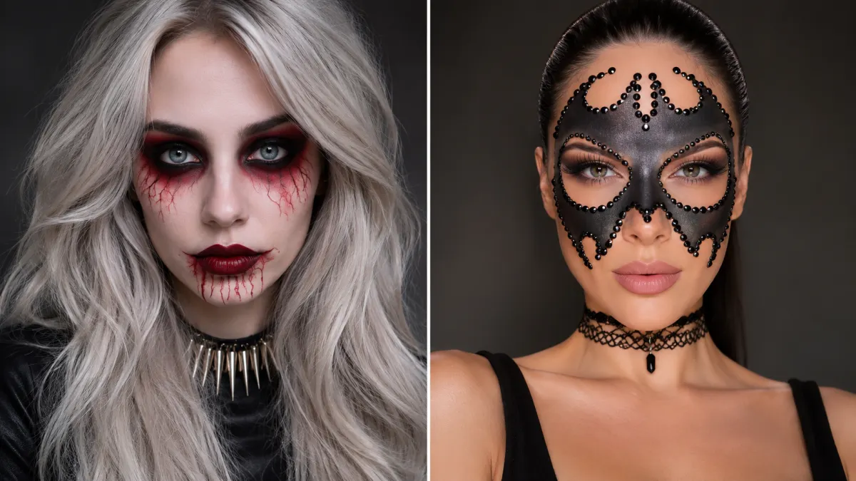 Creative Halloween face makeup