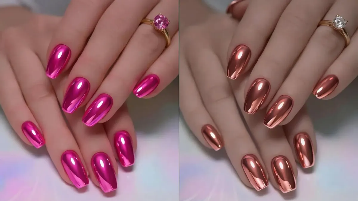 Chrome and Mirror Nail Ideas