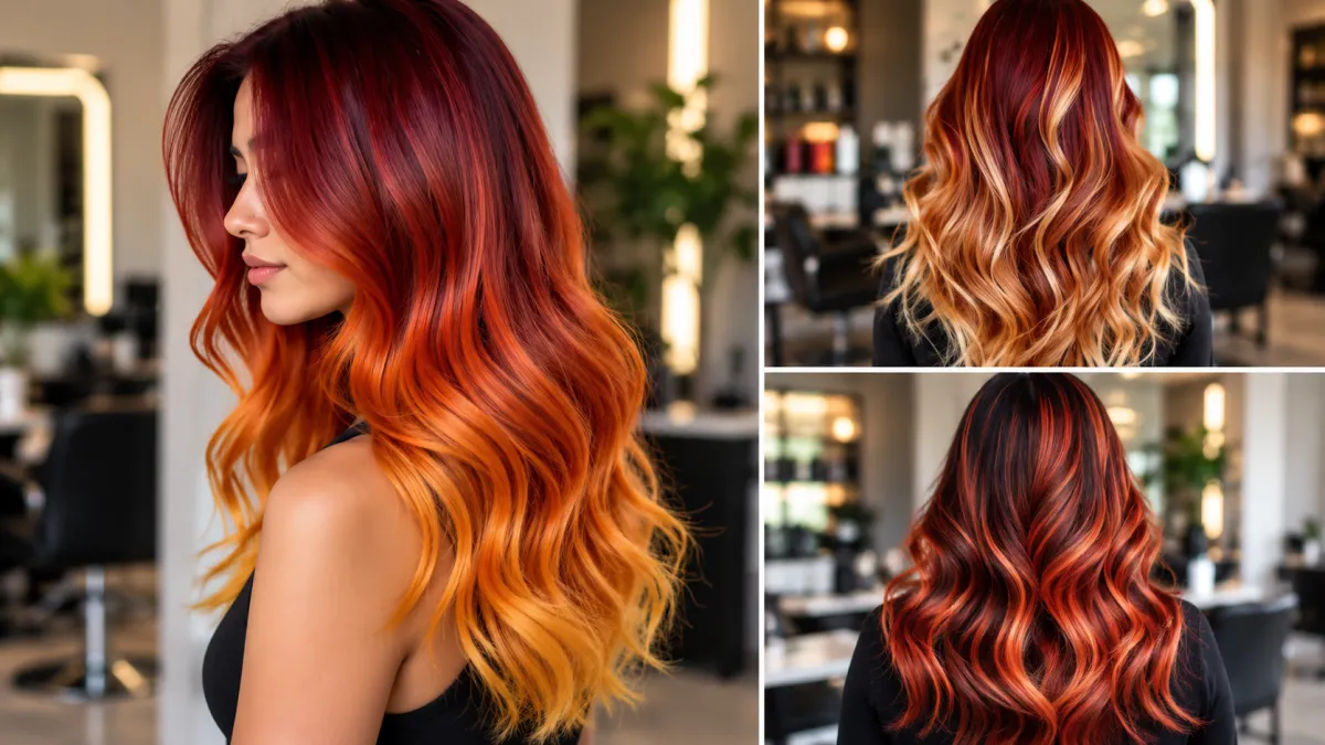 best ombré hair colors for autumn