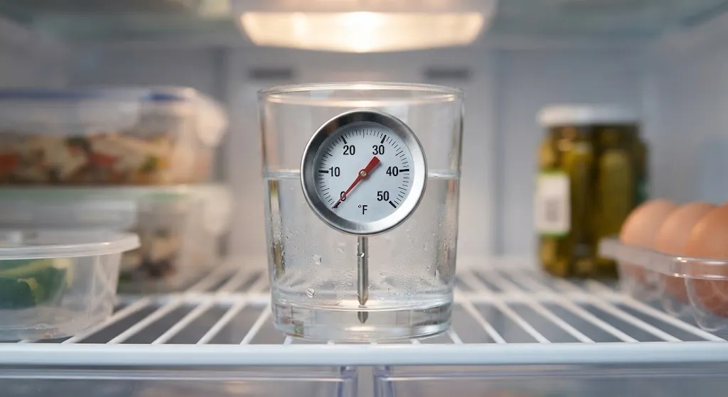 Refrigerator Thermometer Measuring Shelf Temperature