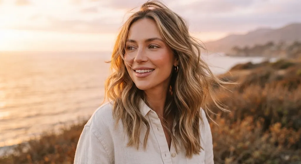 Tousled Textured Beach Waves Hair