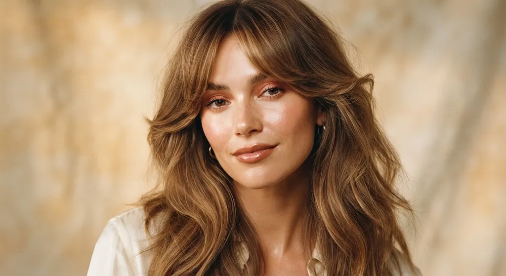 Face Framing Retro Curtain Bangs
