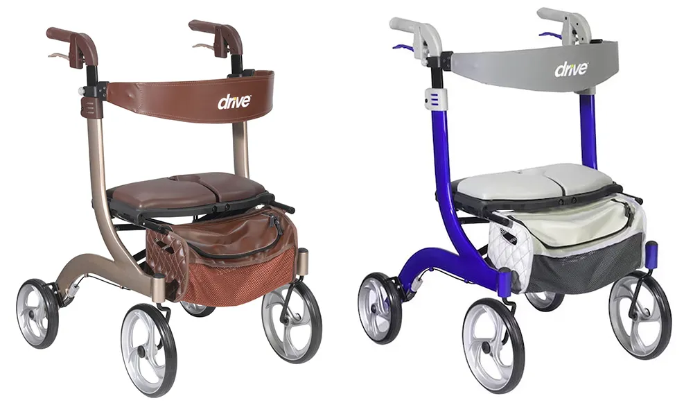 1. Drive Medical Nitro DLX / Euro Style Rollator — Best Overall