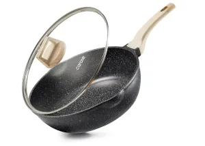 CAROTE 12 Inch Nonstick Deep Frying Pan image