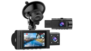 Yansoo Dual Dash Cam Front & Inside image