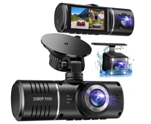 1080P Triple Dash Cam Front & Rear image
