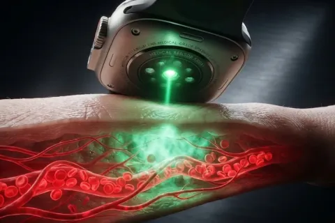How Optical PPG Measures Blood Flow Through Skin (and Why Smartwatches Flash Green)