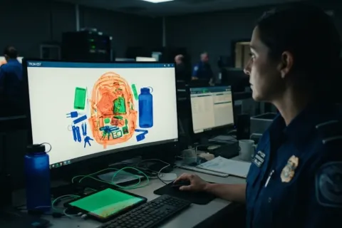 Why Airport Baggage Scanners Turn Everything Orange (and How They Spot Lithium)