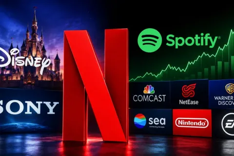 Netflix Is Now Worth More Than Disney, Sony, and Spotify Combined: The Most Valuable Entertainment Companies in the World