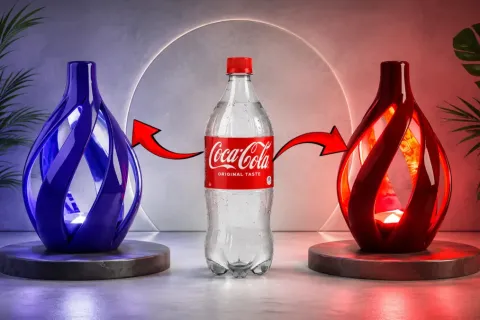 Don't Throw Away Plastic Bottles! Turn Them Into a Stunning LED Corner Lamp in Just a Few Simple Steps | DIY